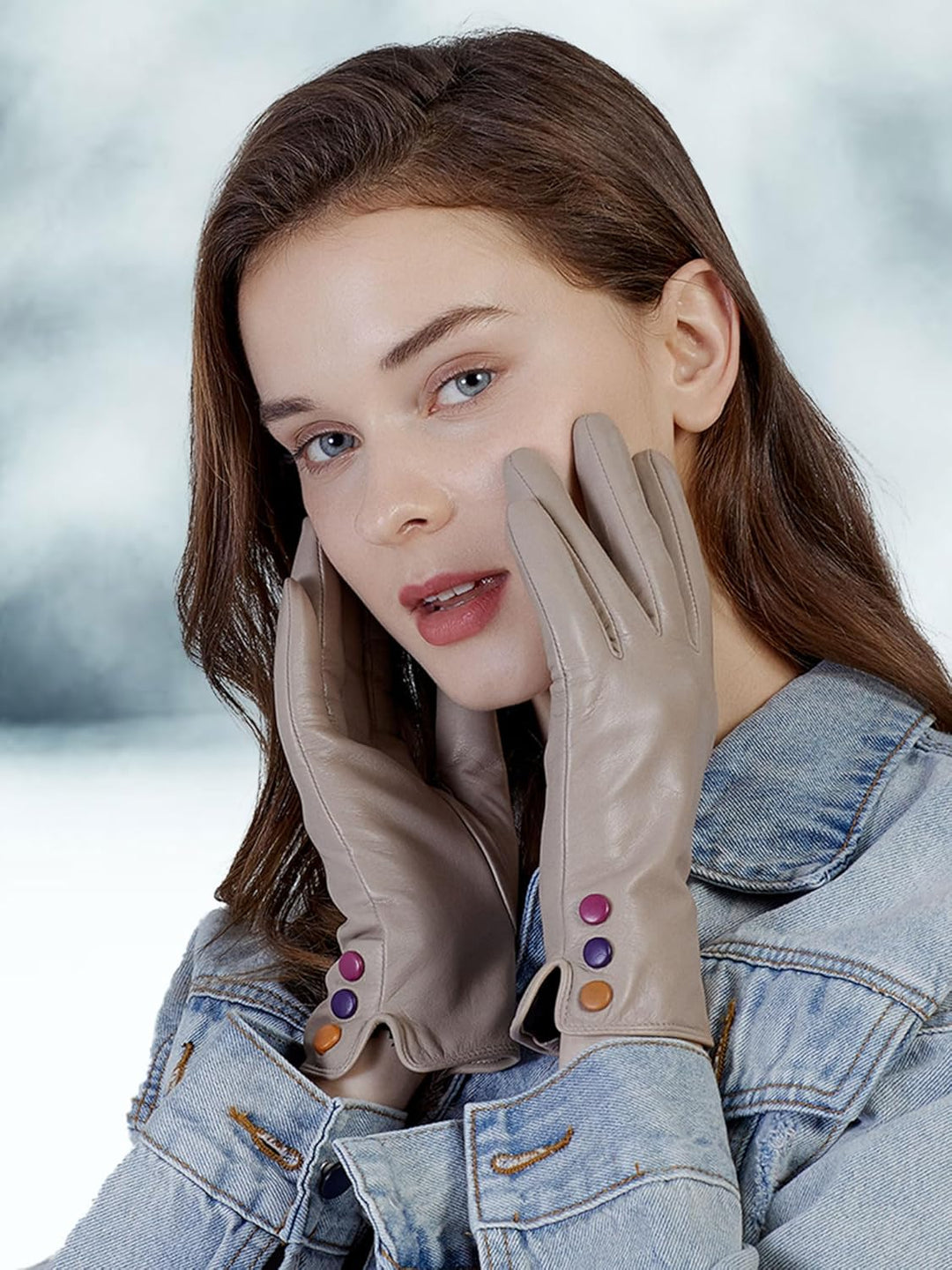 GSG SINCE 1998 Lederhandschuhe Damen Gefüttert aus Chromfreiem Echtleder – Wollfutter/Fleecefutter S