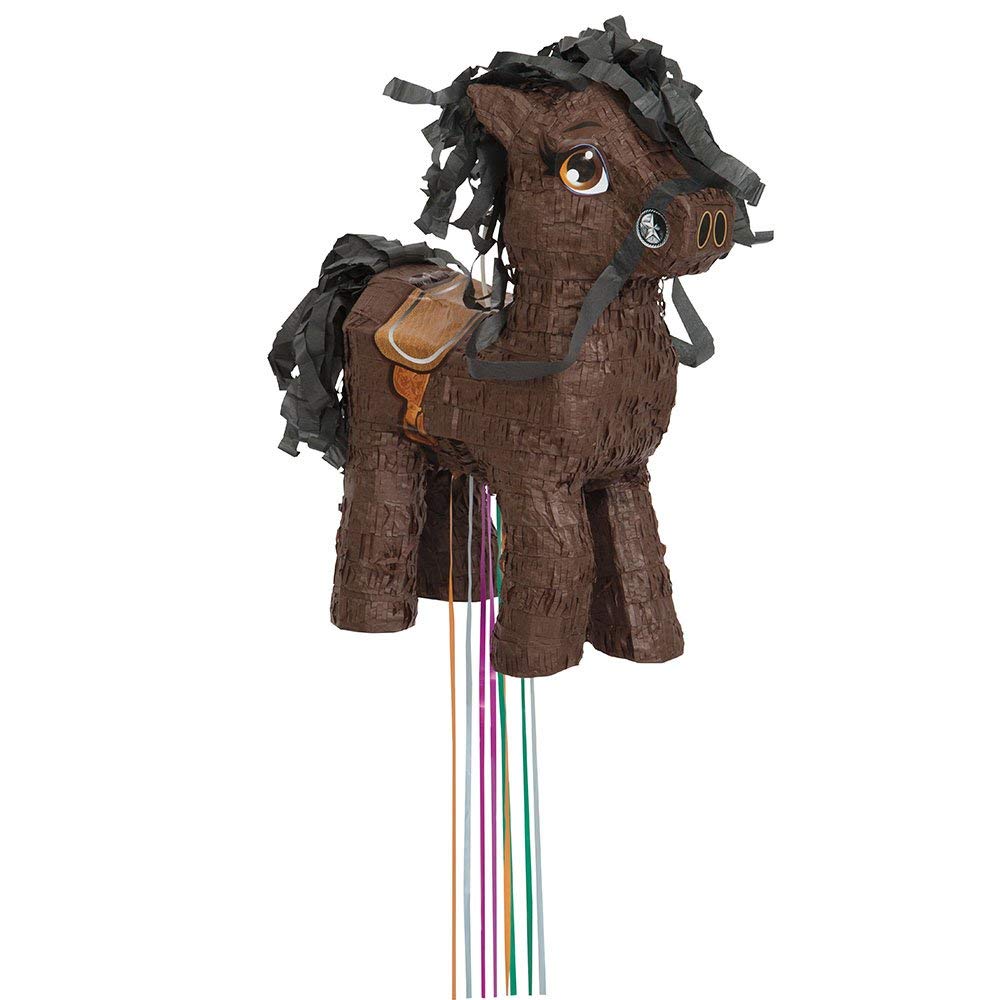 Braunes Pferd-Pinata - Zugschnur, Pinata