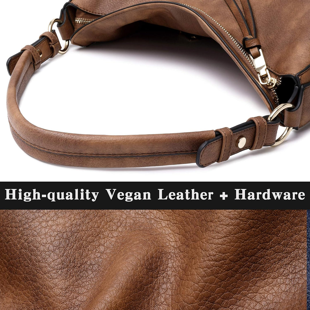 lapsting Damen Hobo hobo-handbags XL 3 Stück – Braun, XL 3 Stück – Braun