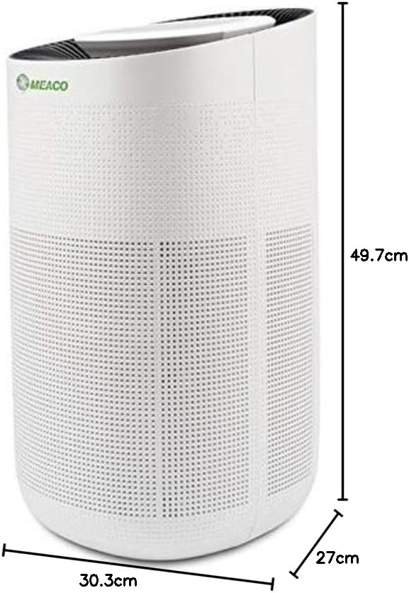 Meaco Sauberer Luftreiniger CA-HEPA 76x5 W-LAN entfernt Allergene und Schadstoffe aus der Luft, steu