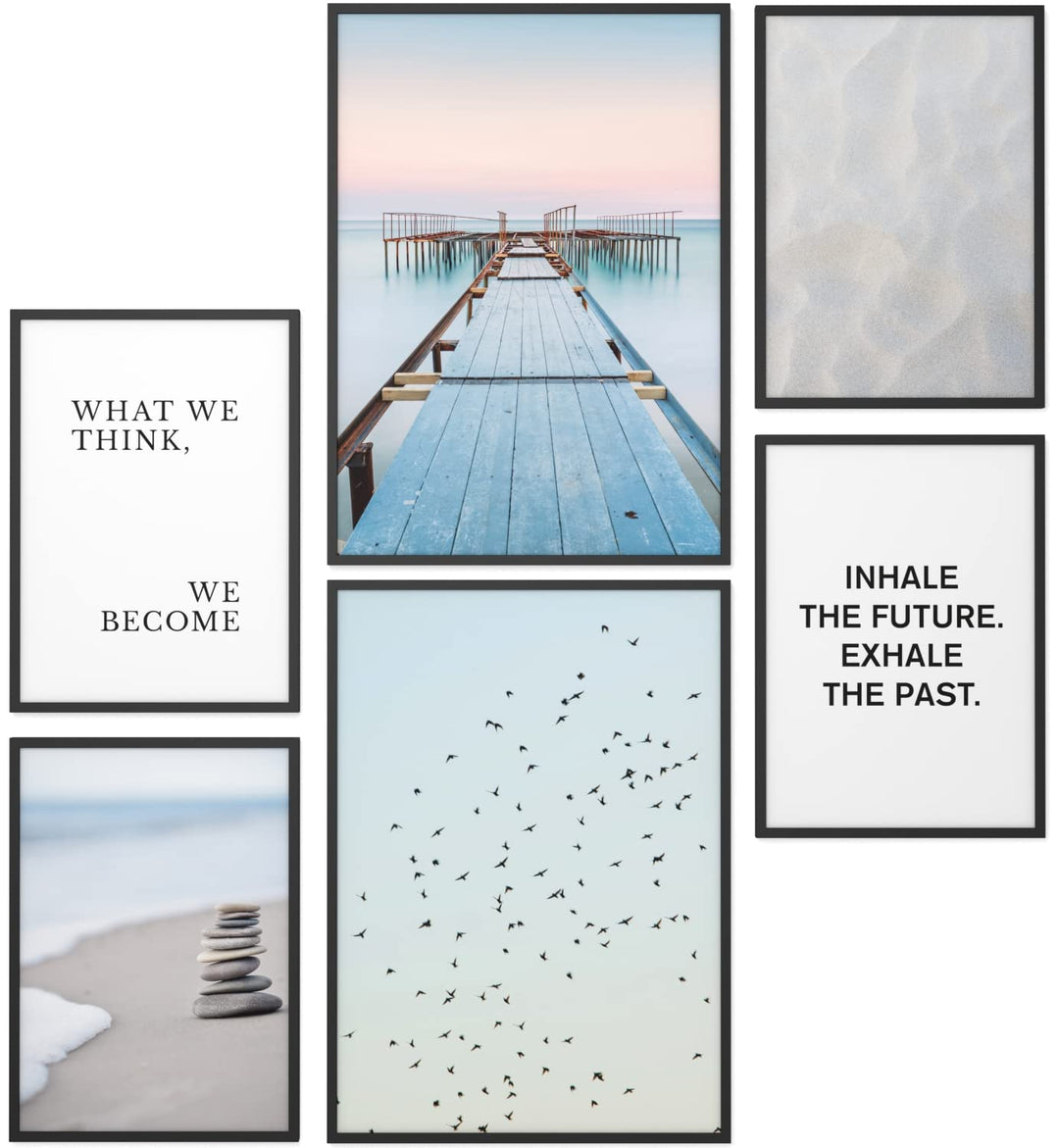 Papierschmiede® Mood Poster Set Zeitlos, Bilder OHNE Rahmen als Wanddeko, Wohnzimmer Deko Schlafzimm