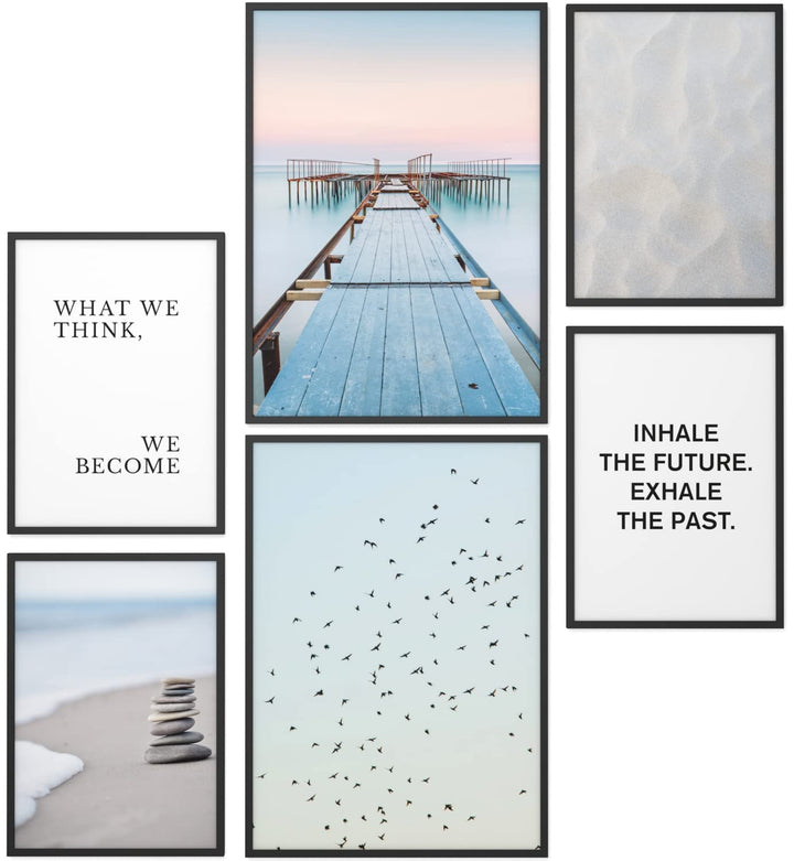 Papierschmiede® Mood Poster Set Zeitlos, Bilder OHNE Rahmen als Wanddeko, Wohnzimmer Deko Schlafzimm