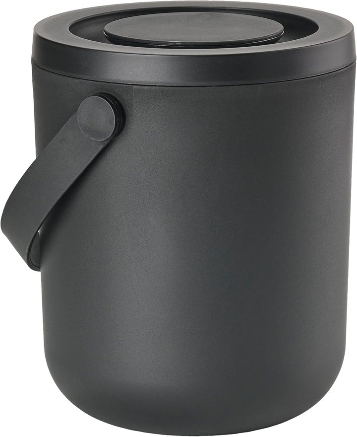 Zone Denmark Circular Bio Mülleimer, Abfallbehälter, Durchm. 16 cm, Höhe 19,5 cm, 3 Liter, Schwarz B