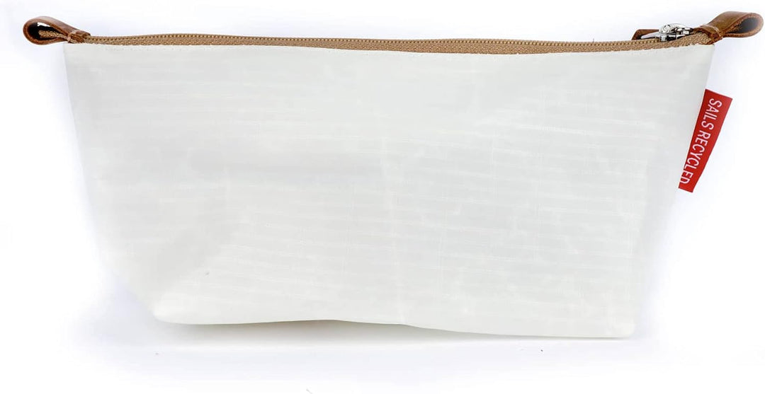 360Grad Federmäppchen, Stifttasche, Etui Navigator aus Segeltuch, weiss, Leuchtturm rot, maritim