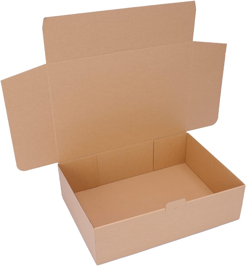 100 Faltschachteln Braun | 430 x 310 x 120mm DIN A3 - WP L | Versandkarton DHL Karton Hermes DPD GLS