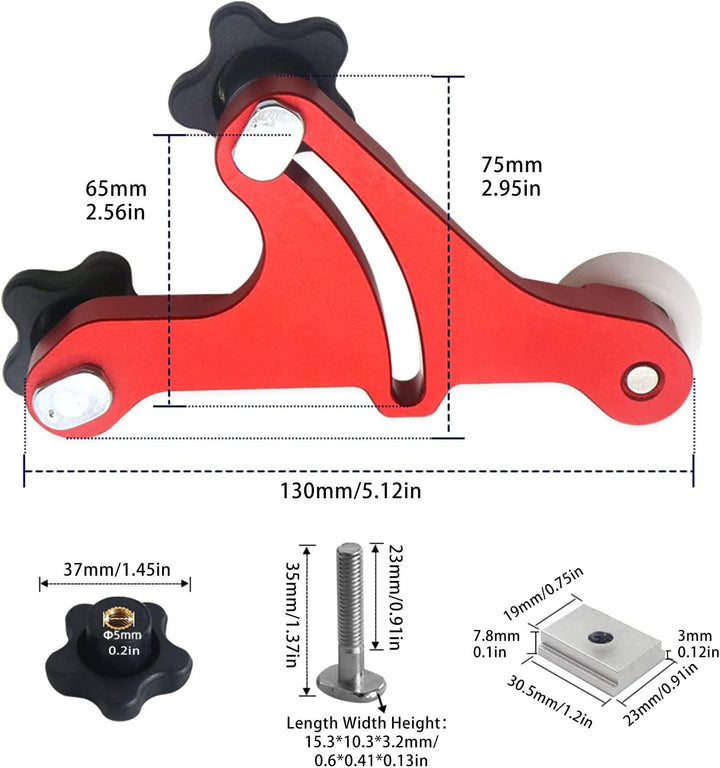 2 x Feder-Lock-Bretter, Aluminiumlegierung, Mehrzweck-Feder-Lock-Bretter, Holzbearbeitung, Säge, Tis