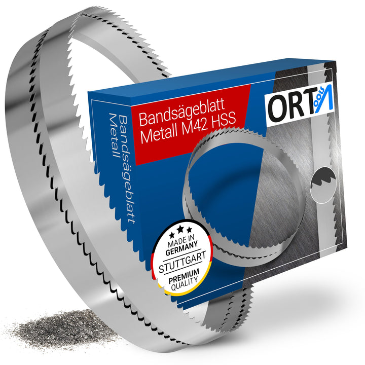 3 er Pack M42 HSS Bimetall Sägeband 1435 x 13 x 0,65 mm mit 6/10 ZpZ, Bandsägeblatt