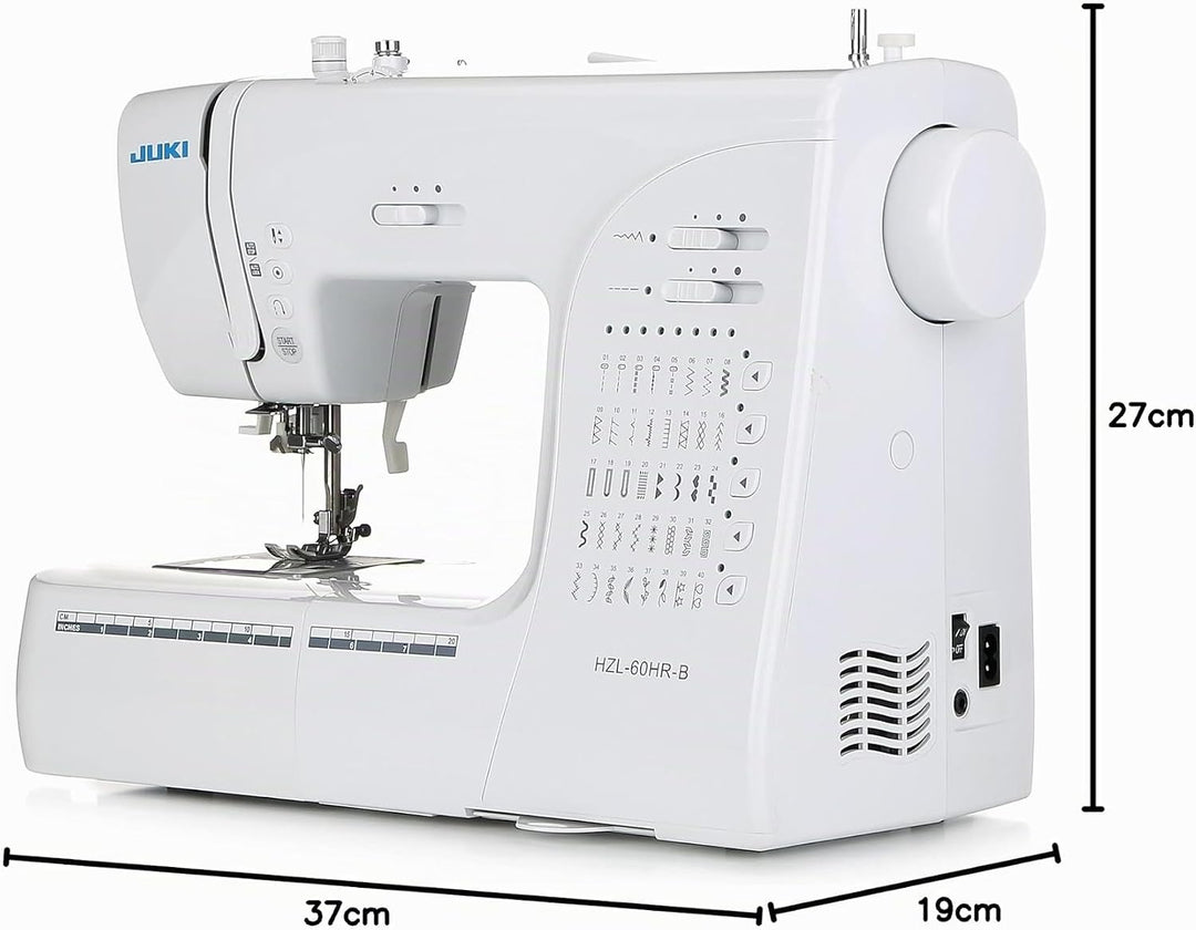 JUKI hzl-60hr-b Nähmaschine ELECTRONIQUE, Metall, weiss, 40 x 18,8 x 29 cm