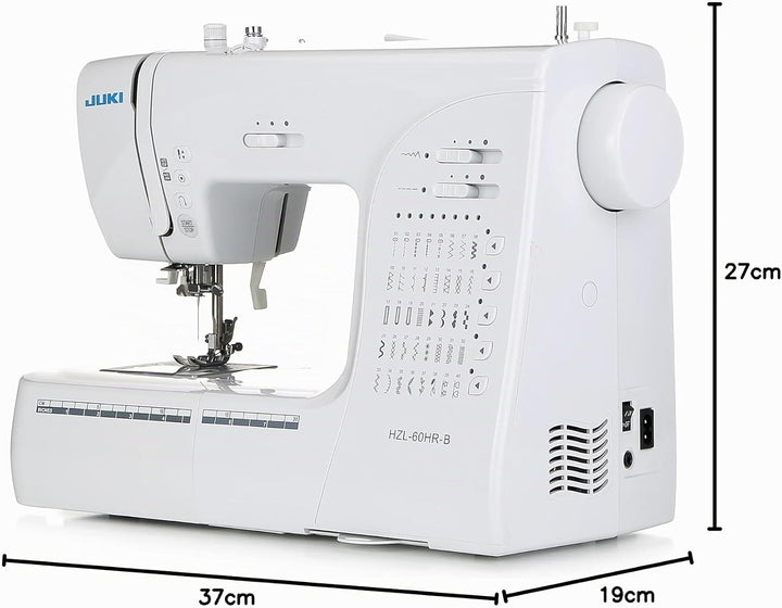 JUKI hzl-60hr-b Nähmaschine ELECTRONIQUE, Metall, weiss, 40 x 18,8 x 29 cm