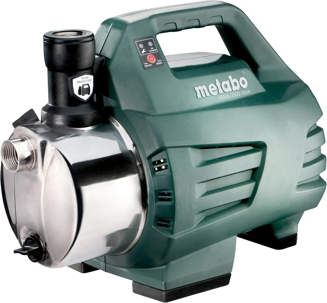 Metabo Hauswasserautomat HWA 3500 Inox (600978000) Karton, Nennaufnahmeleistung: 1100 W, Max. Förder