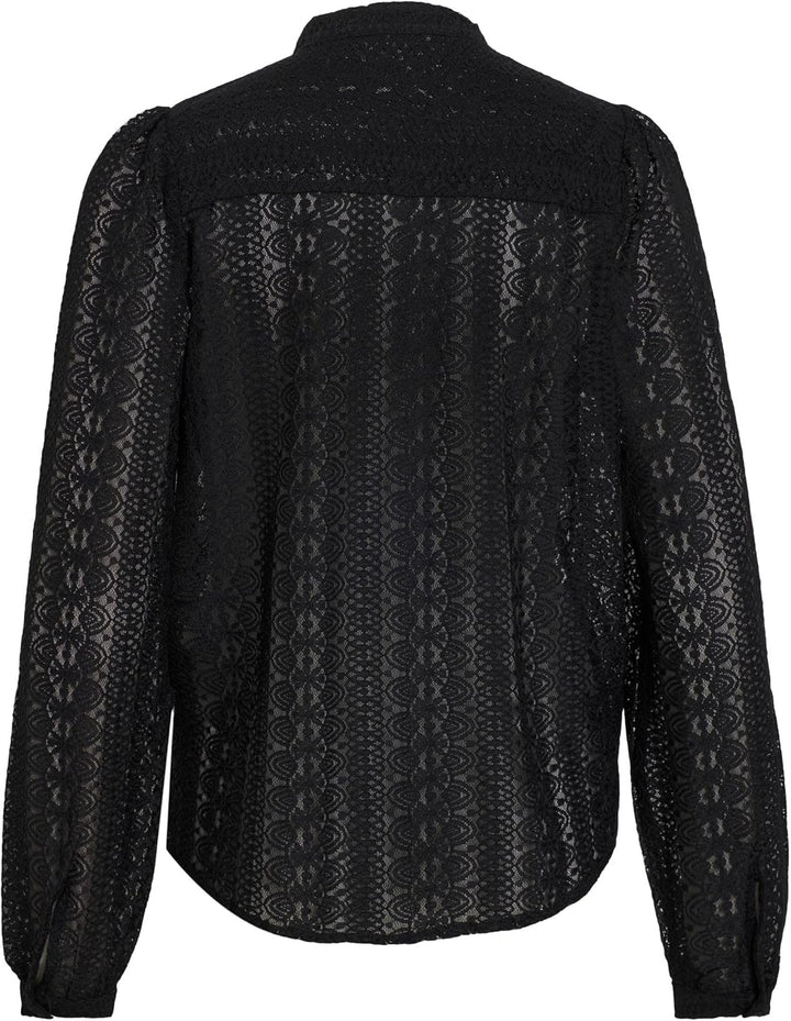 Vila Female Hemd VICHIKKA Spitzen XS Schwarz, XS Schwarz