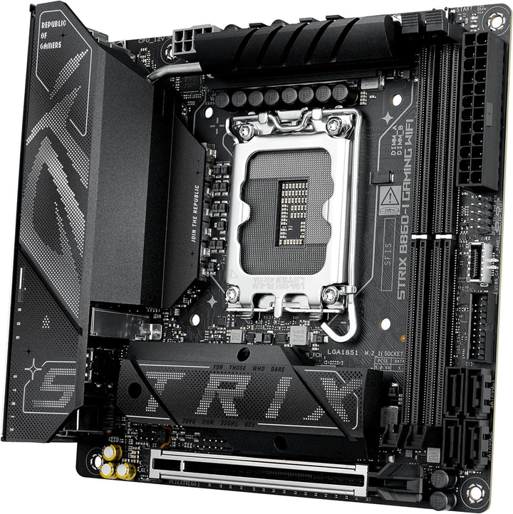 ASUS ROG STRIX B760-I GAMING WIFI Mainboard Sockel Intel LGA 1700 (Intel B760, Mini ITX, DDR5 Speich