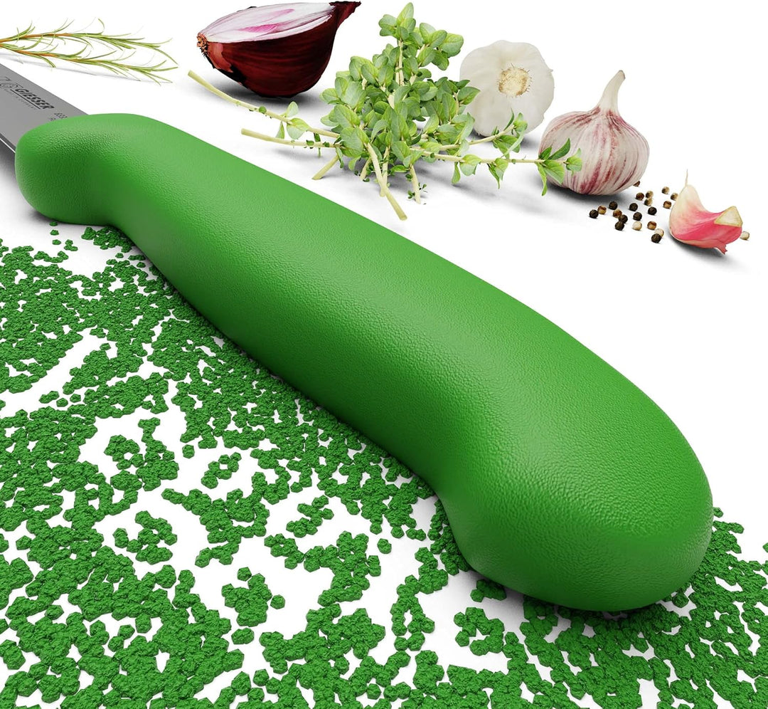Giesser seit 1776 - Made in Germany - Küchenmesser 15 cmVeggie, grün, nachhaltiger Griff, rutschfest