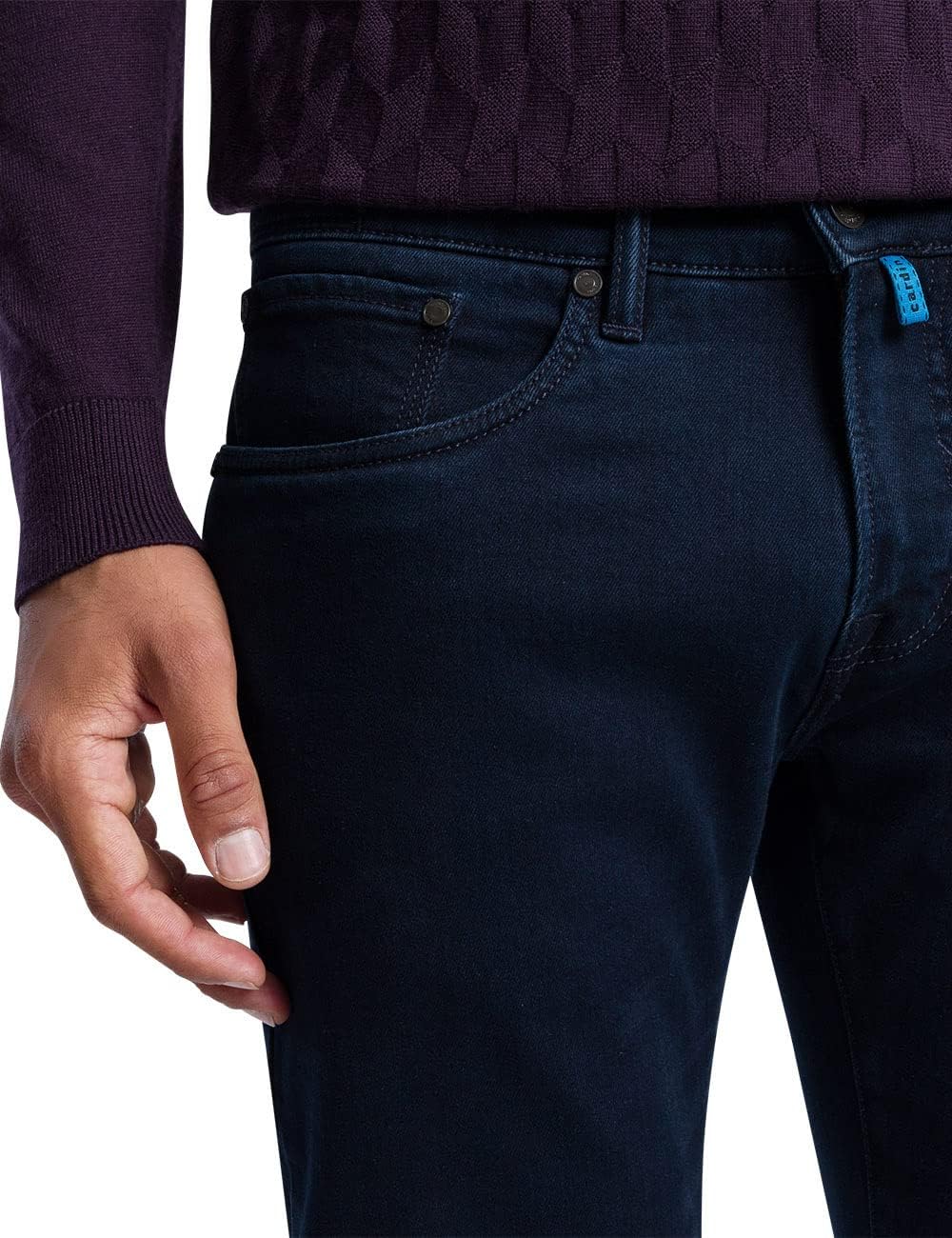 Pierre Cardin Herren Antibes Jeans 30W / 34L Blue/Black Stonewash, 30W / 34L Blue/Black Stonewash