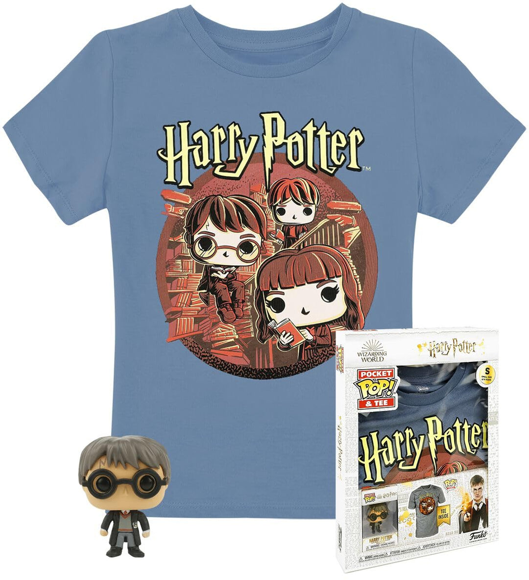 Harry Potter Trio - POP! & Tee Männer Funko Pop! Standard 146/152 146/152 Standard, 146/152 Standard