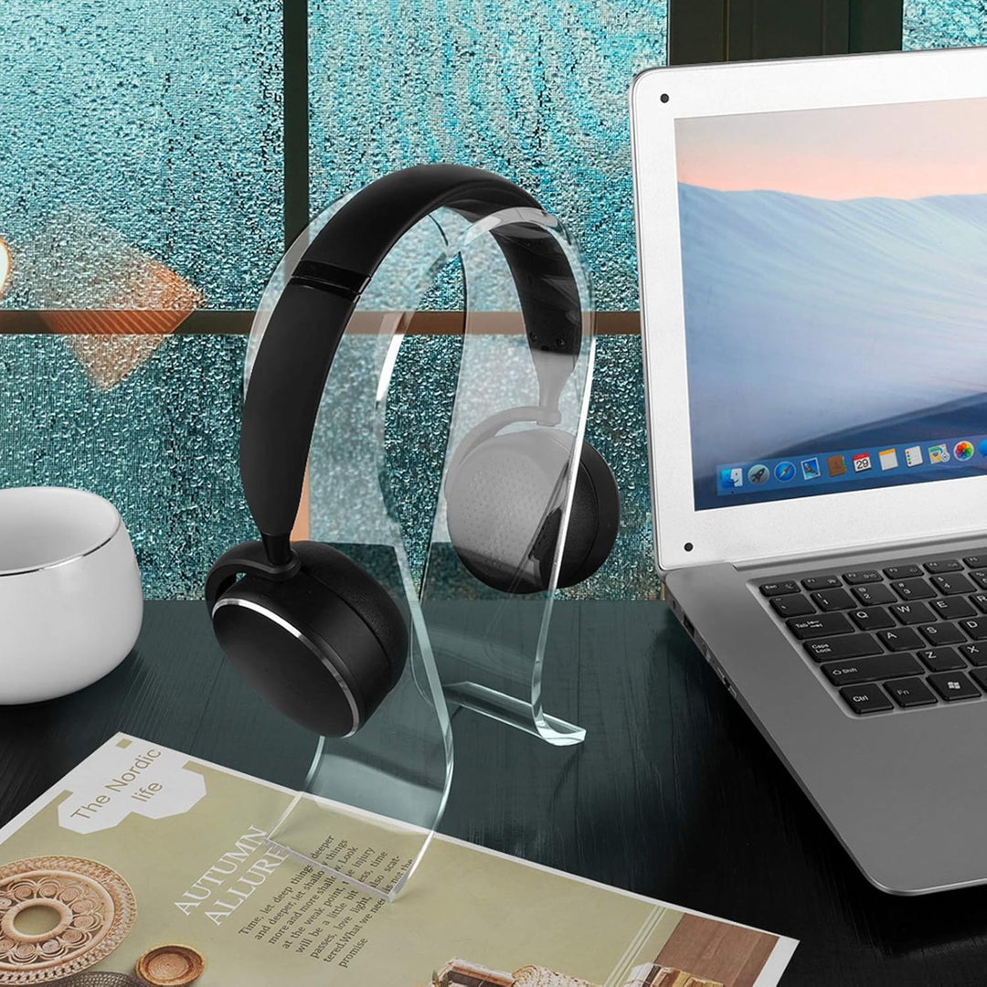GEEKRIA Acryl-Kopfhörerständer, Kopfhörerhalter, On-Ear-Kopfhörerständer, Omega-Headset-Halter, Komp