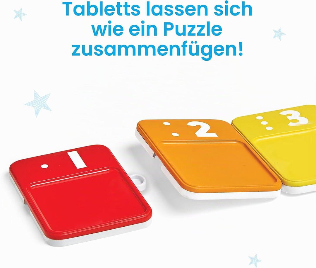 Learning Resources Sensorische Zahlentafeln, Lernspielzeug für Kinder ab 3 Jahren, Fingerspurentafel