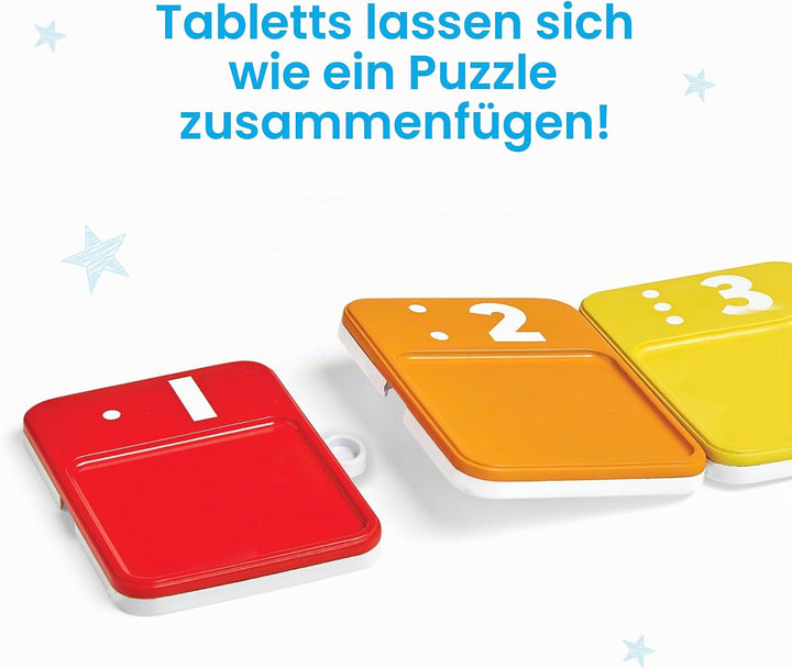 Learning Resources Sensorische Zahlentafeln, Lernspielzeug für Kinder ab 3 Jahren, Fingerspurentafel