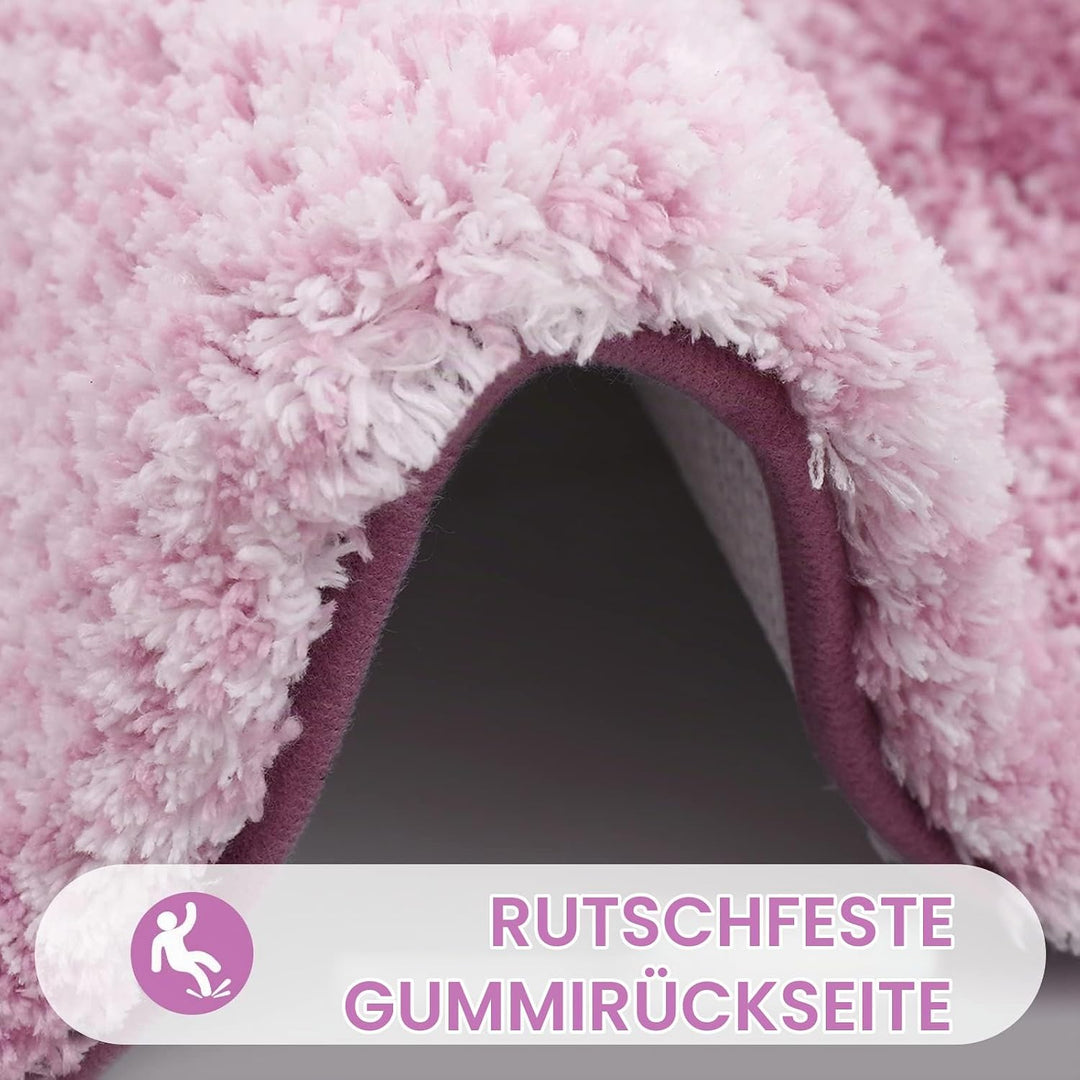 Homaxy Weich Badezimmerteppich 40x120 cm, rutschfest waschbar Badematte Flauschige Hochflor Badteppi