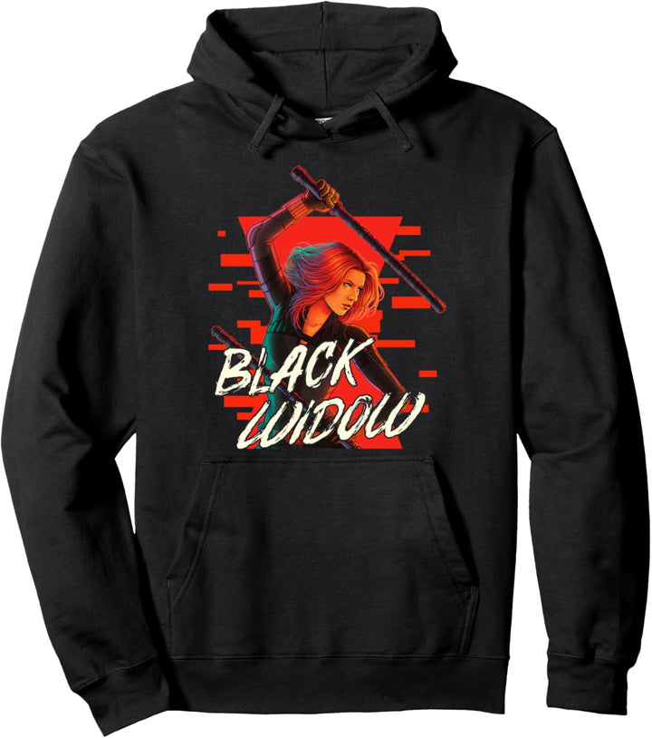 Marvel Black Widow Blocking Pose Pullover Hoodie