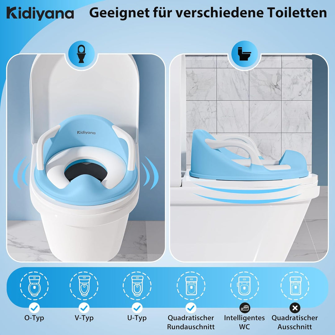 Toilettenaufsatz für Kinder, Kinder Toilettensitz mit weichem, abnehmbarem Sitzpolster, rutschfester