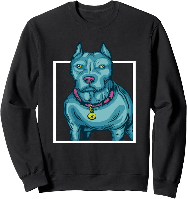 Pitbull Papa oder Mama Geschenk für Kinder Pitbull Sweatshirt