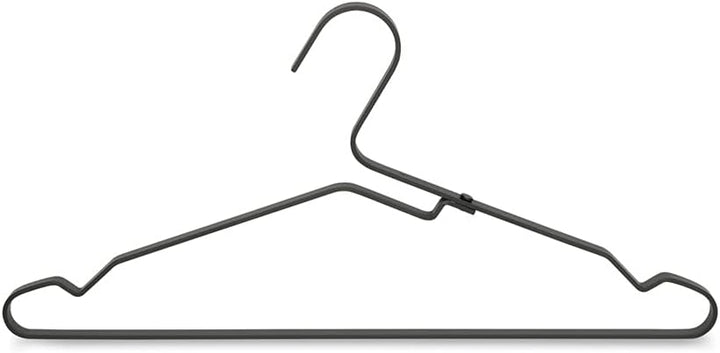 Brabantia Aluminium Kleiderbügel, 4er Set, Schwarz, One Size Schwarz Einheitsgrösse Aluminium Kleide