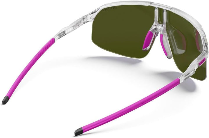 Julbo Damen und Herren DENSITY Sonnenbrille Laufen, Radfahren Einheitsgrösse Kristall / Rosa, Einhei