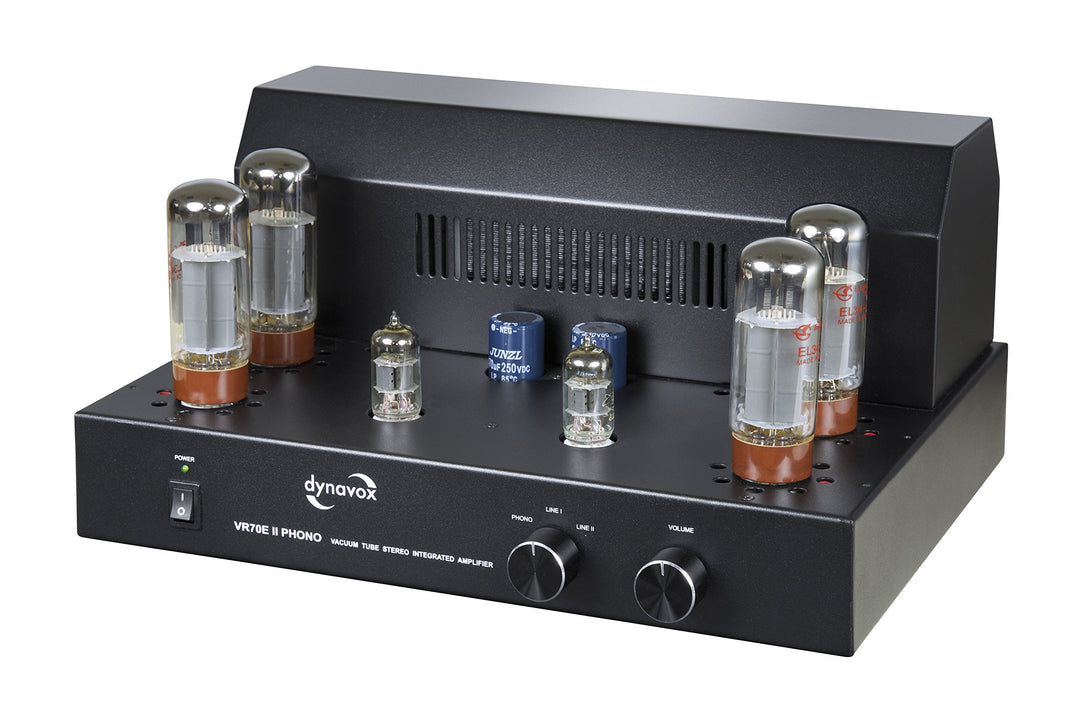 Dynavox Röhrenvollverstärker VR-70E II Phono schwarz, Schwarz