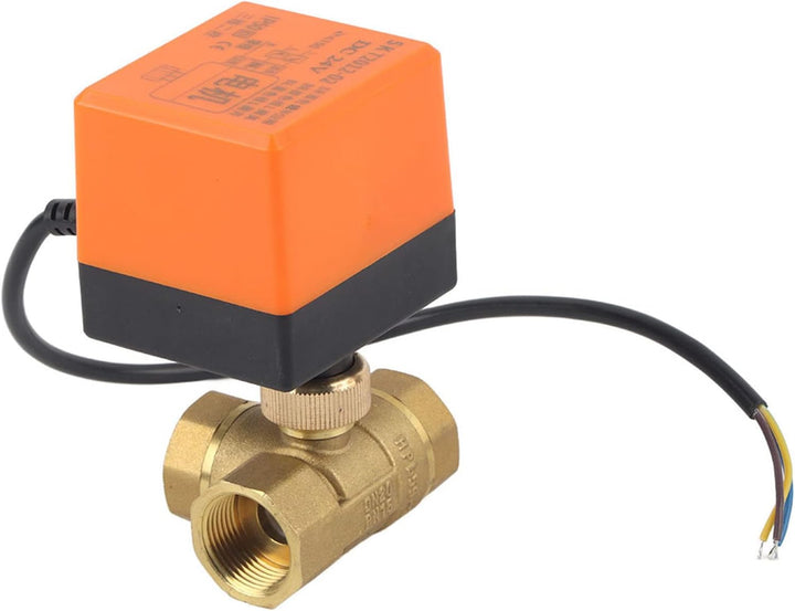 Elektrisches Gleichstromkugelventil, Messing 24V G3 / 4 3-Wege-Kugelhahn für Lüfterspule der Klimaan