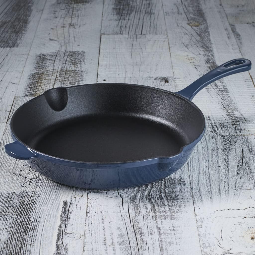 Cuisinart Chef 's Classic emailierten rund 25,4 cm Gusseisen Bratpfanne, Provencal blau, Blau