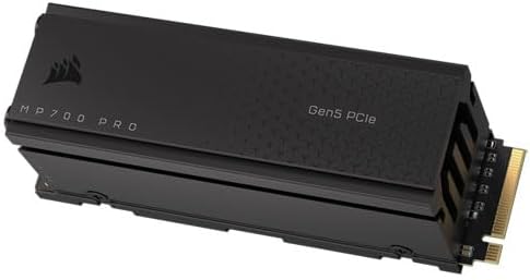 Corsair MP700 PRO Mit Luftkühler 2TB M.2 PCIe Gen5 x4 NVMe 2.0 SSD - M.2 2280 - Bis zu 12.400MB/sec