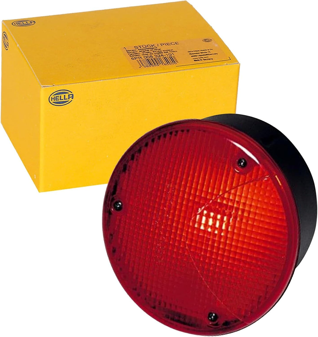 HELLA Schlussleuchte - Halogen - 24V / 12V - Einbau/Anbau - ADR/GGVS - Lichtscheibenfarbe: rot - Ste