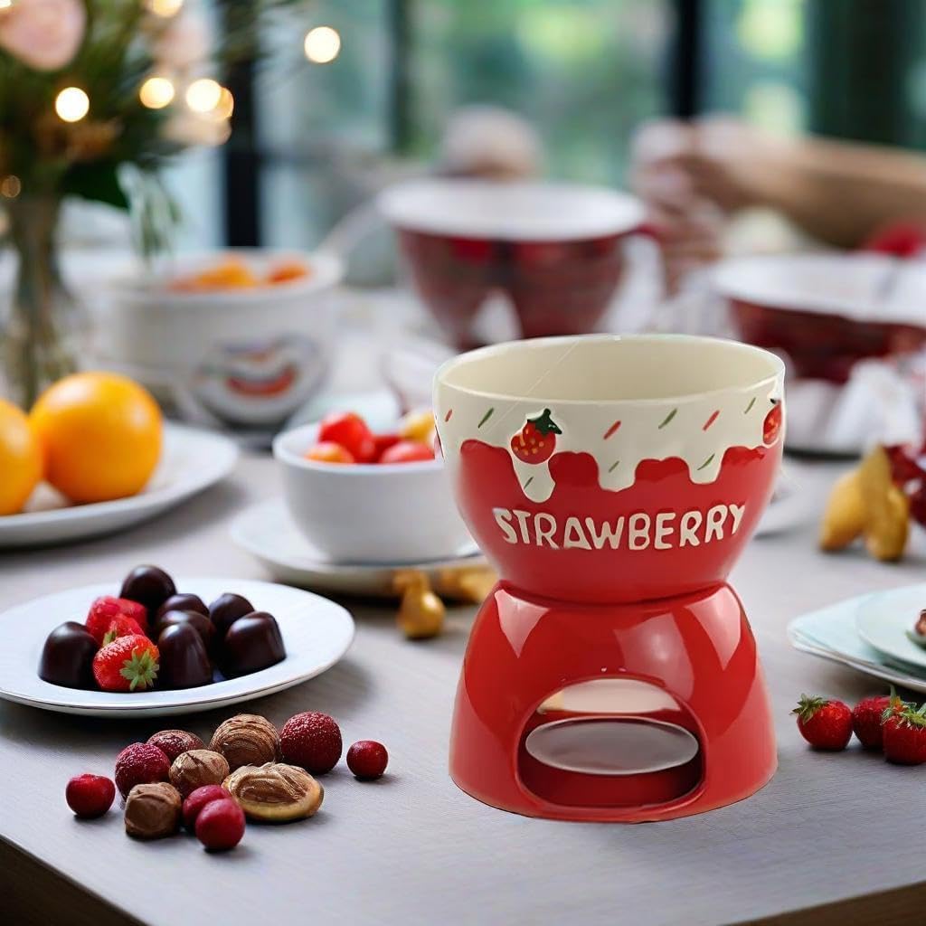 Chocolate Fondue Mug Set, Fondue Set für Schokolade Und Käse, Schokoladen-Fondue-Becher-Set für Butt