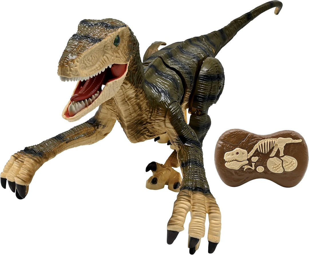 Lexibook, RC Raptor Control, realistischer Ferngesteuerter Dinosaurier, gelenkige Bewegungen, Brülle