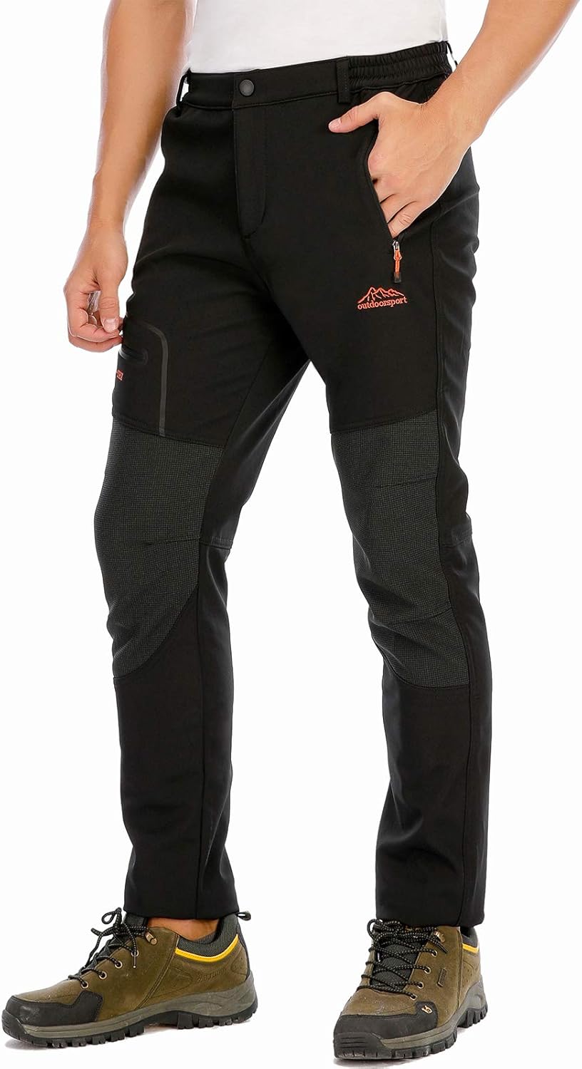 Herren Wanderhose Skihose Wasserdicht Softshellhose Winddicht Winter Outdoorhose Snowboardhose Warm