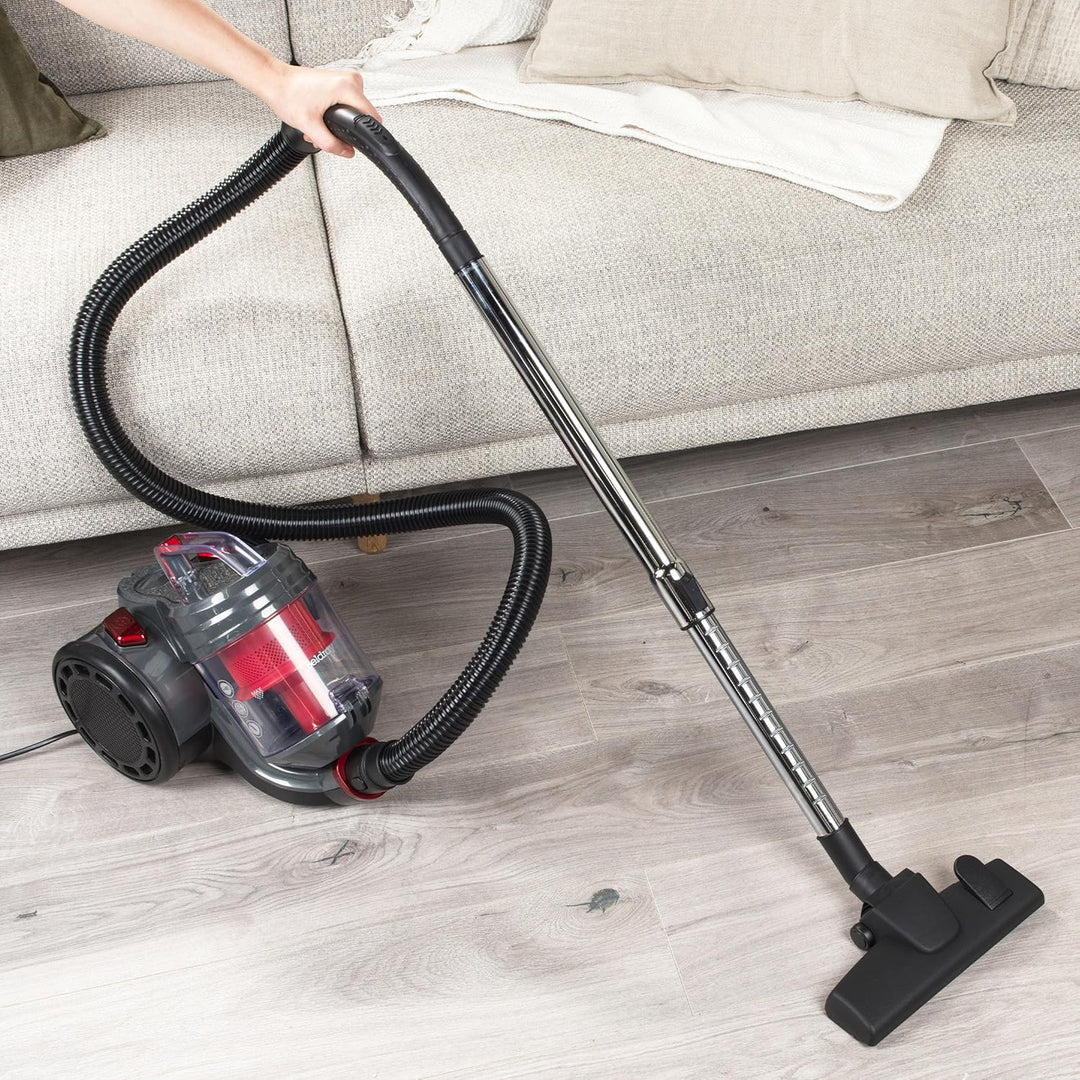 Beldray BEL0700TBVDE kompakter Zylinder-Staubsauger – PET Plus+ beutelloser Vac, leichter Teppichrei