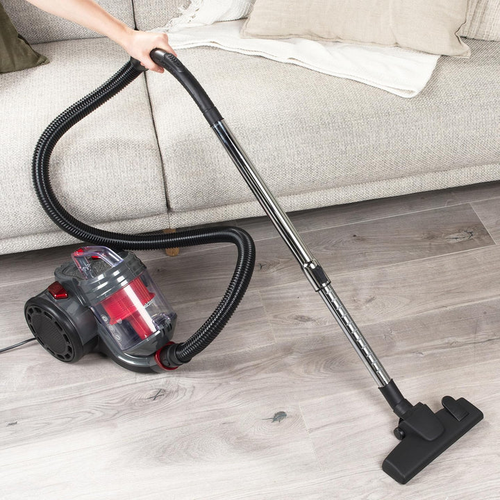 Beldray BEL0700TBVDE kompakter Zylinder-Staubsauger – PET Plus+ beutelloser Vac, leichter Teppichrei