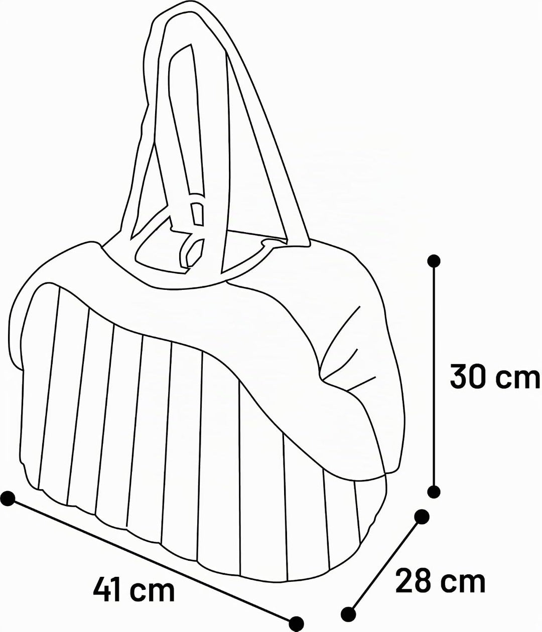Flamingo Tragetasche Tuke – Braun – 41cm x 28cm x 30cm – Haustiertragetasche mit Schaumstoffpolsteru