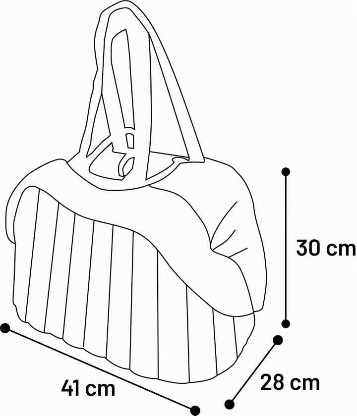 Flamingo Tragetasche Tuke – Braun – 41cm x 28cm x 30cm – Haustiertragetasche mit Schaumstoffpolsteru