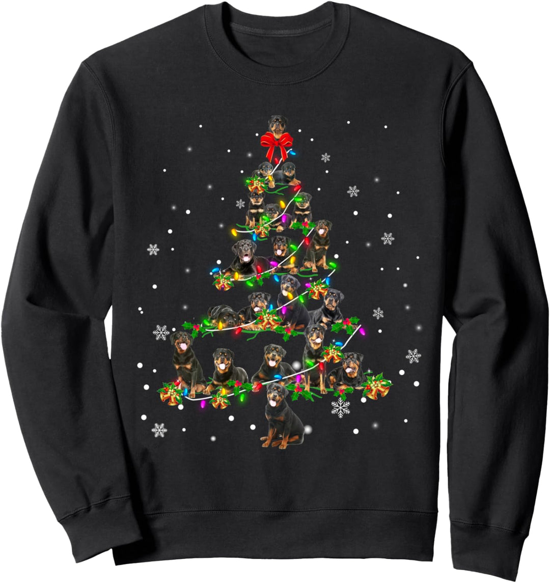 Rottweiler Weihnachtsbaum-Dekoration Sweatshirt