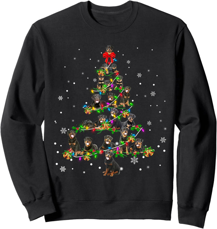 Rottweiler Weihnachtsbaum-Dekoration Sweatshirt