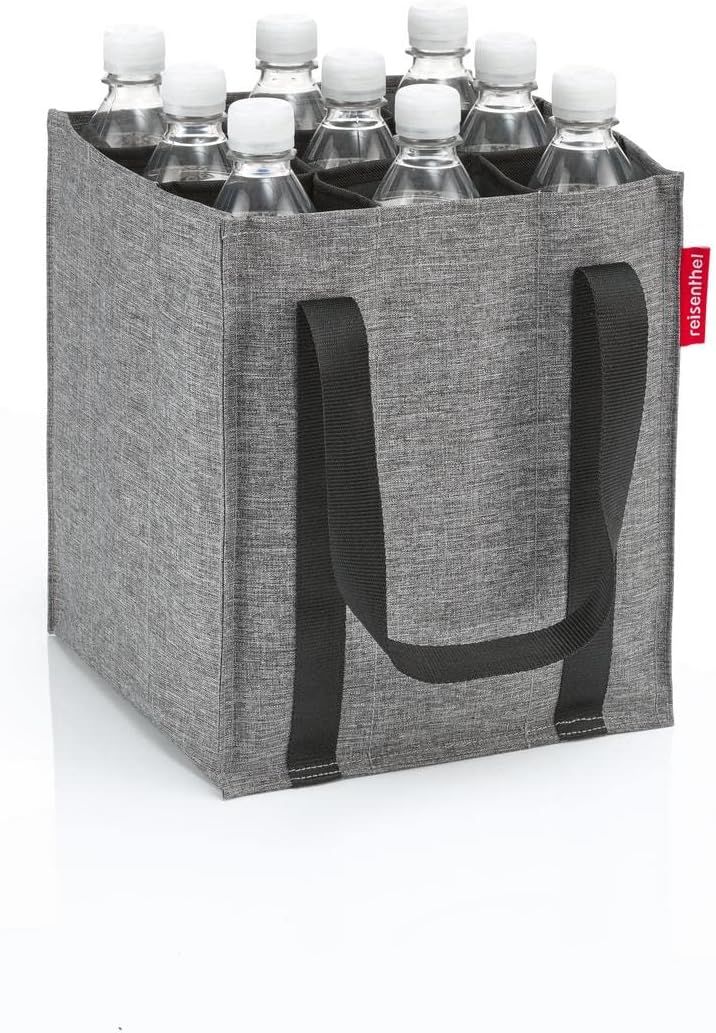 reisenthel bottlebag twist silver - 9 Fächer, einfaches Recycling der Flaschen, Tragegurte, Couleur: