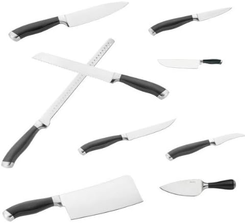 Pinti Inox Professionelles Hackmesser, Edelstahl, Schwarz