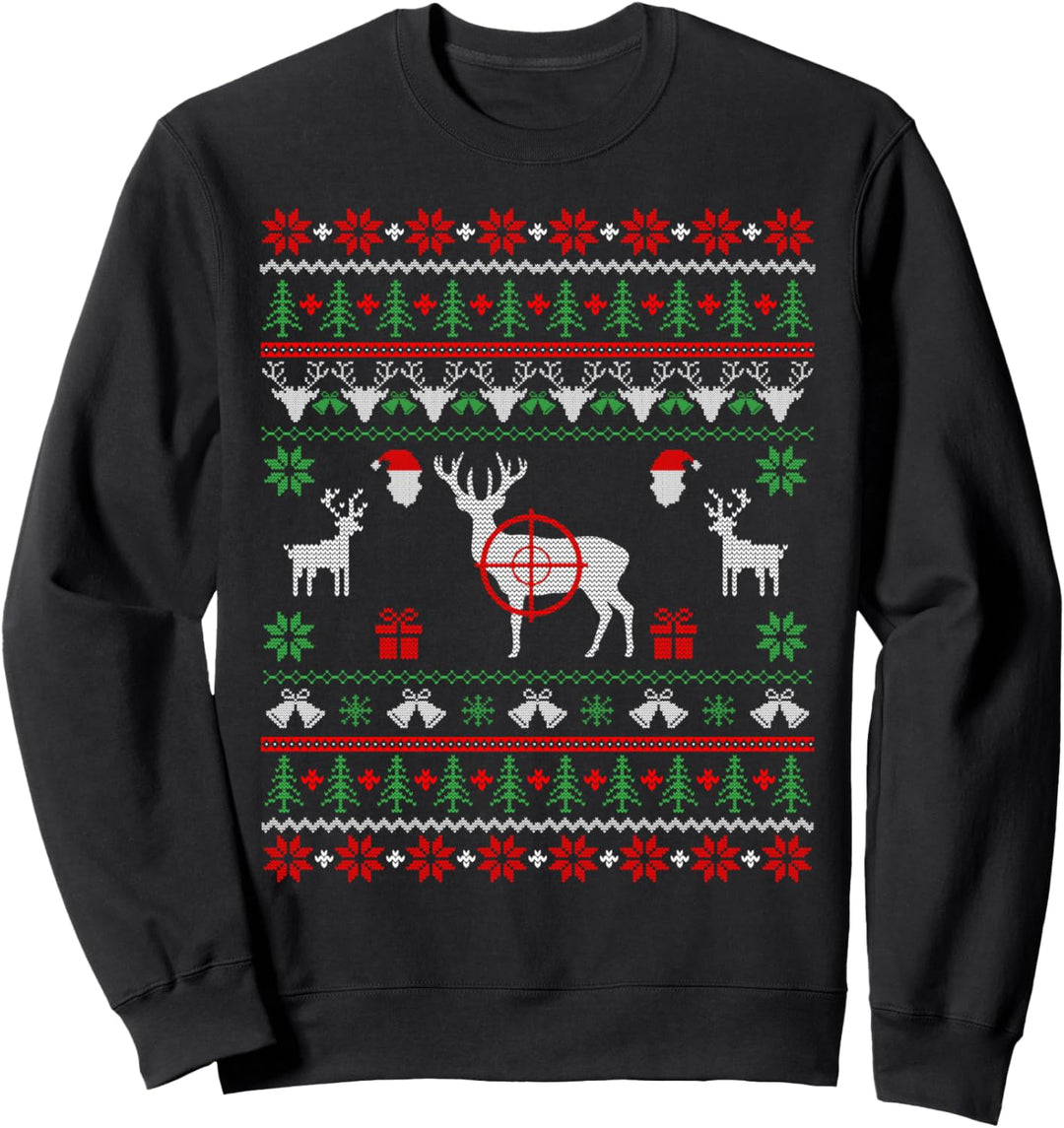 Weihnachtsgeschenke für Jäger Hirsch Jagd Hässliches Weihnachten Sweatshirt