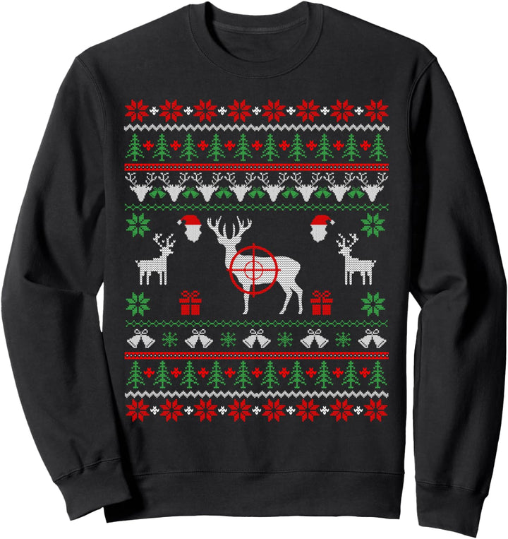 Weihnachtsgeschenke für Jäger Hirsch Jagd Hässliches Weihnachten Sweatshirt