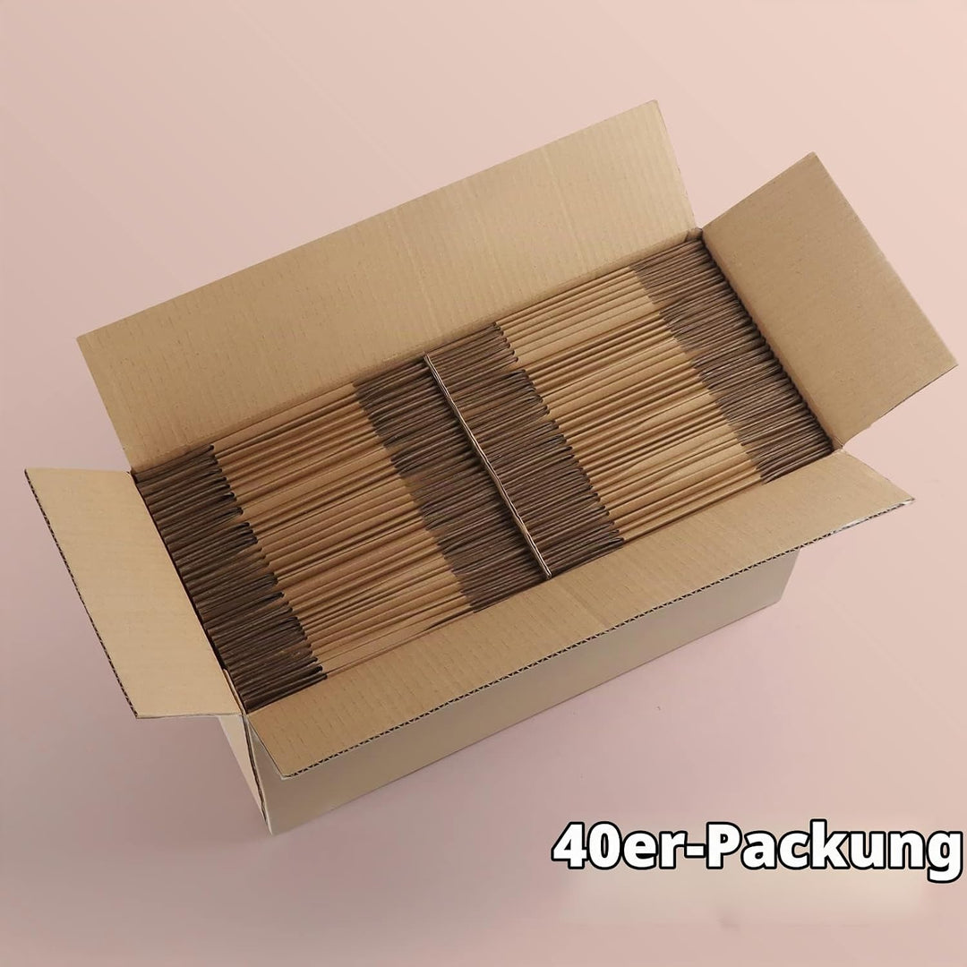 EYMPEU 40 Stück 15,3x10,2x10,2cm Braune Versandkarton, Kartons für kleine Gegenstände, Spielzeug, Sc