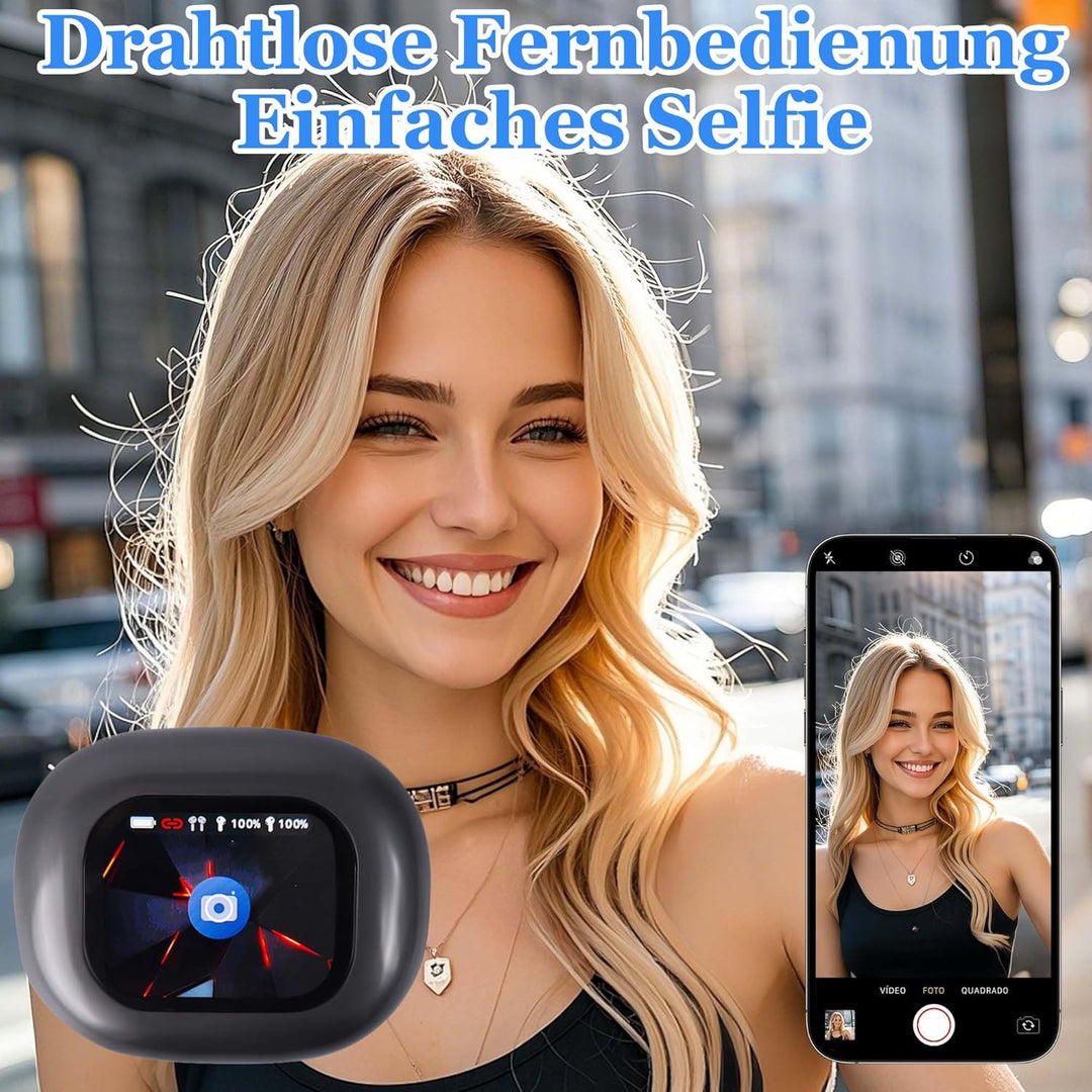 Offene Bluetooth-Kopfhörer, Ohrbügel-LED-Farbbildschirm-Kopfhörer, Aktive Geräuschunterdrückung, Lan