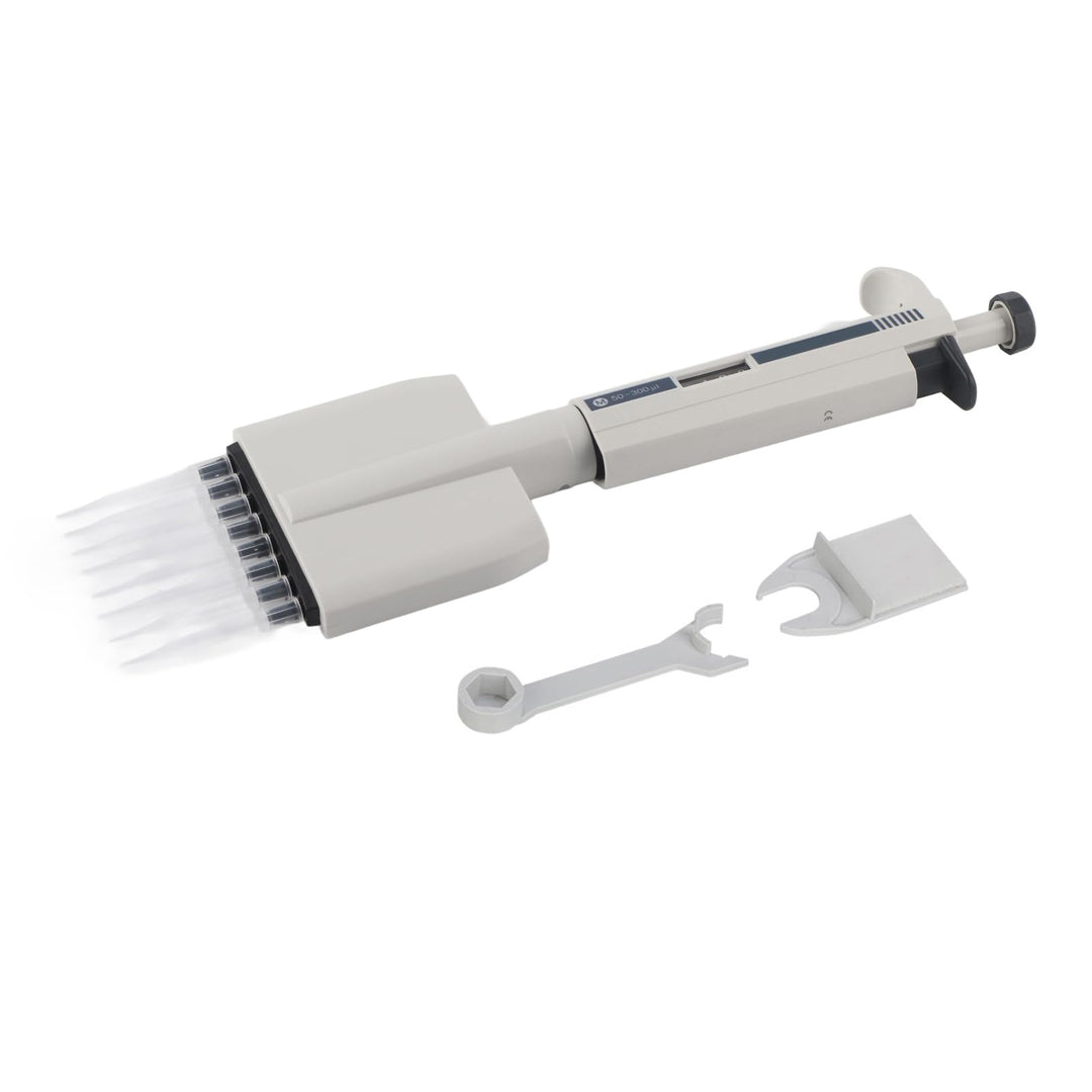 8 Kanal Pipette 50-300μl Pipette Mehrkanalpipette Variables Volumen Mechanische Pipette Manuell Eins