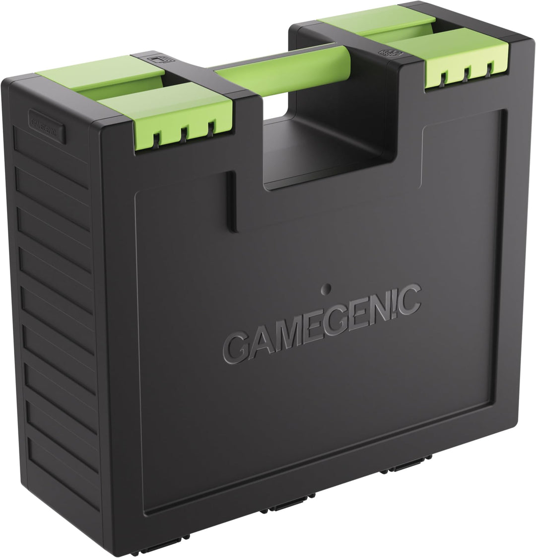 Gamegenic, Game Castle Black/Green, Aufbewahrungstasche für Karten und Spielzubehör mit optionalem S